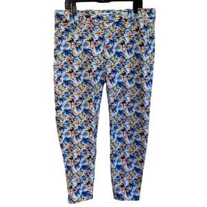 Truth + Theory Womens Capri Pants Floral Stretch Pants Size 16